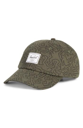 Men's Herschel Supply Co. Sylas Keith Haring Baseball Cap - Green