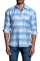 Men's Jared Lang Slim Fit Stripe Sport Shirt - Blue