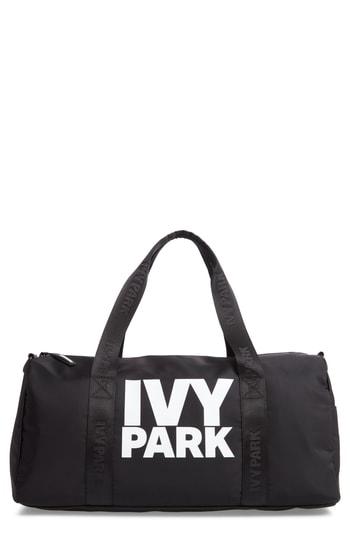 Ivy Park Logo Gym Duffel Bag - Black
