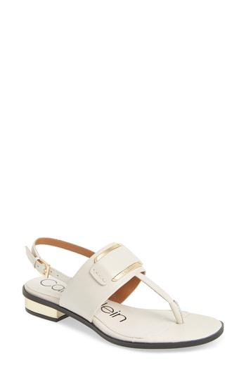 Women's Calvin Klein Freida Sandal M - White