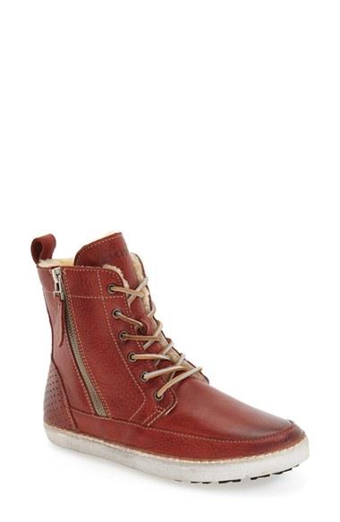 Women's Blackstone 'cw96' Genuine Shearling Lined Sneaker Boot Eu - Metallic