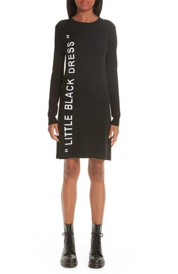 Women's Off-white Little Black Dress Us / 38 It - Black