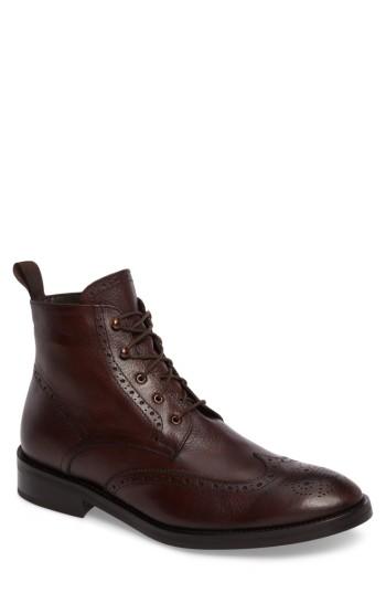Men's To Boot New York Reggie Wingtip Boot .5 M - Red
