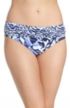 Women's Tommy Bahama Pansy Petal Brief Bikini Bottoms - White