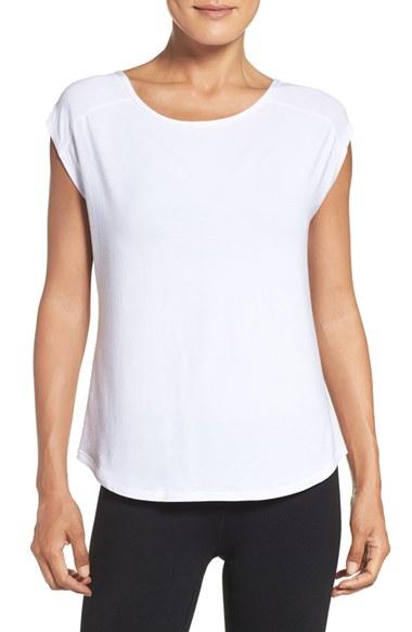 Women's Zella Getaway Lattice Back Tee
