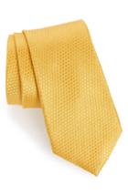 Men's Nordstrom Men's Shop Andrus Silk Tie, Size - Yellow
