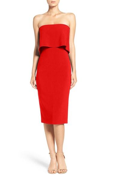 Women's Likely 'driggs' Strapless Popover Sheath Dress - Red