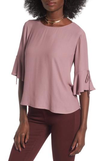 Women's Lush Bell Sleeve Tee - Purple