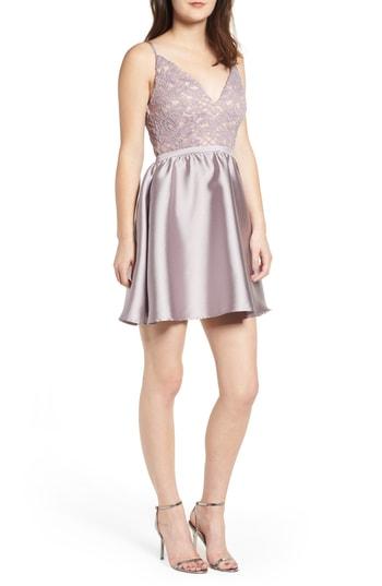 Women's Love, Nickie Lew Lace & Taffeta Party Dress