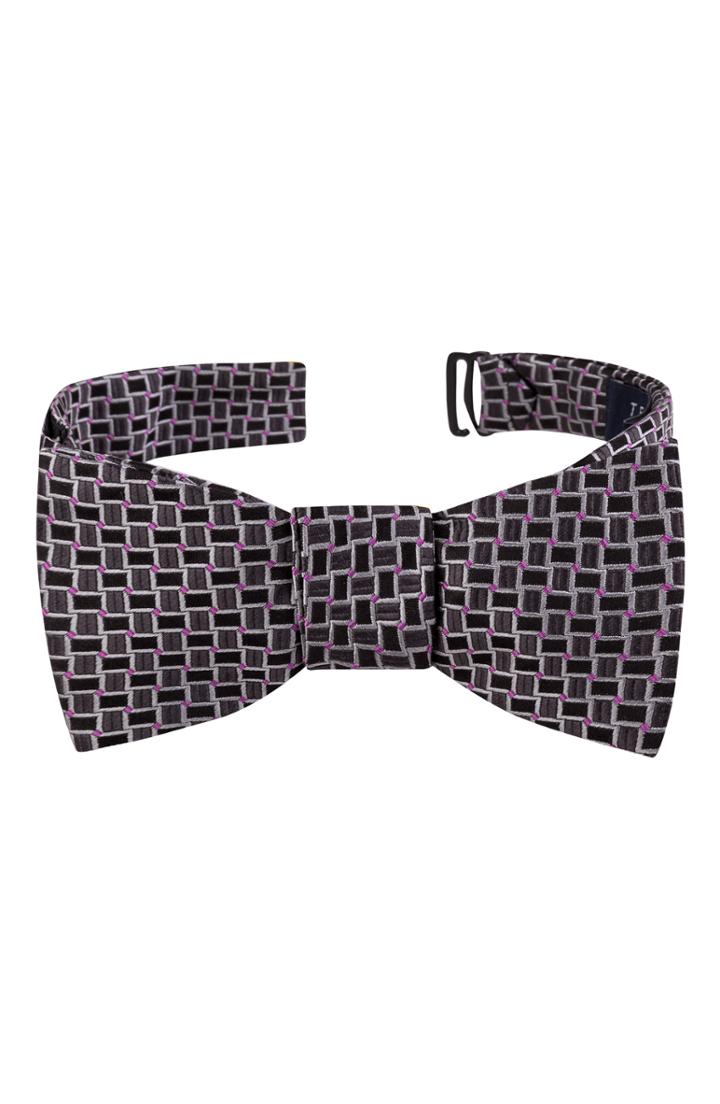Men's Ted Baker London Basket Weave Grid Silk Bow Tie