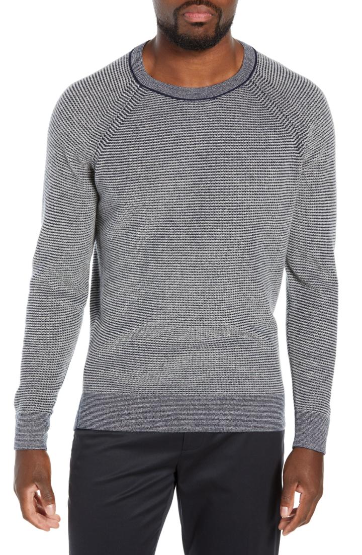 Men's Bonobos Slim Fit Cashmere Sweater, Size - Blue