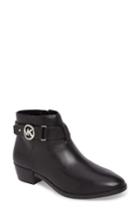 Women's Michael Michael Kors Harland Logo Charm Bootie M - Black