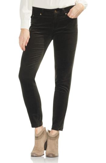 Women's Vince Camuto Washed Stretch Cotton Corduroy Skinny Pants - Green