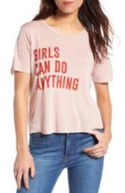 Women's Pst By Project Social T Girls Can Do Anything Tee - Pink