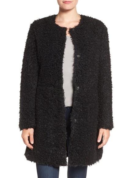 Women's Via Spiga Reversible Faux Fur Coat