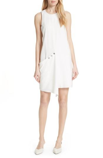 Women's Tibi Washed Crepe Shift Dress - White