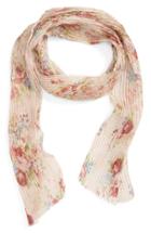 Women's Bp. Pleated Floral Print Scarf