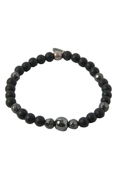 Men's Mr. Ettika Onyx, Hematite & Silver Bracelet