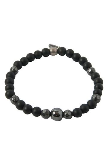 Men's Mr. Ettika Onyx, Hematite & Silver Bracelet