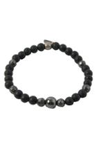 Men's Mr. Ettika Onyx, Hematite & Silver Bracelet