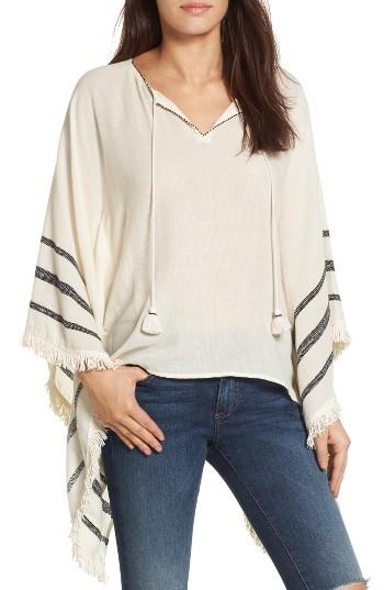 Women's Velvet By Graham & Spencer Kirsty Hume X Velvet Fringe Poncho