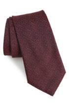 Men's John Varvatos Star Usa Texture Silk Tie, Size - Burgundy
