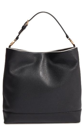 Tory Burch Duet Leather Hobo - Black