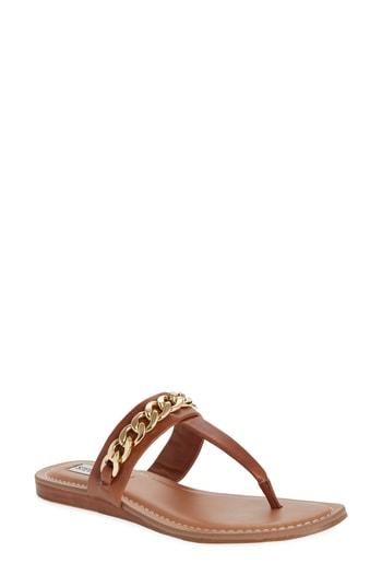 Women's Steve Madden Unity Flip Flop .5 M - Brown
