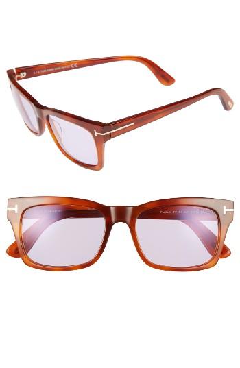 Women's Tom Ford Frederick 54mm Sunglasses - Blonde Havana/ Violet