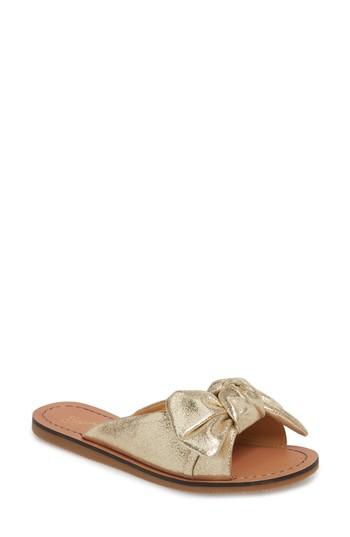 Women's Seychelles Childlike Enthusiam Slide Sandal M - Metallic