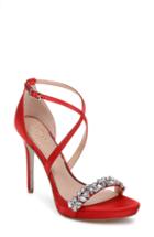 Women's Jewel Badgley Mischka Dany Strappy Sandal M - Red