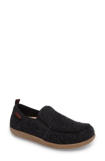 Women's Giesswein Innsbruck Boiled Wool Slipper Eu - Grey