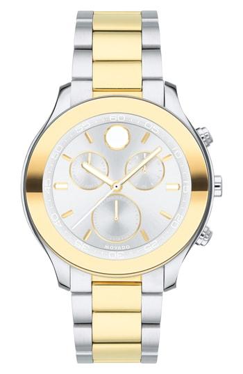 Women's Movado Bold Chronograph Bracelet Watch, 39mm