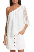 Women's Rebecca Minkoff Harmony One-shoulder Lace Top, Size - White