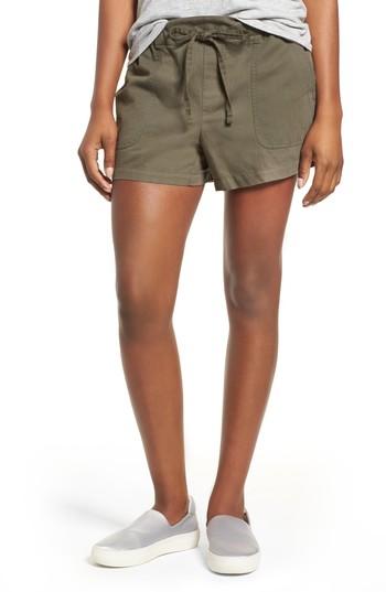 Women's Kenneth Cole New York Drawstring Cotton Shorts - Green