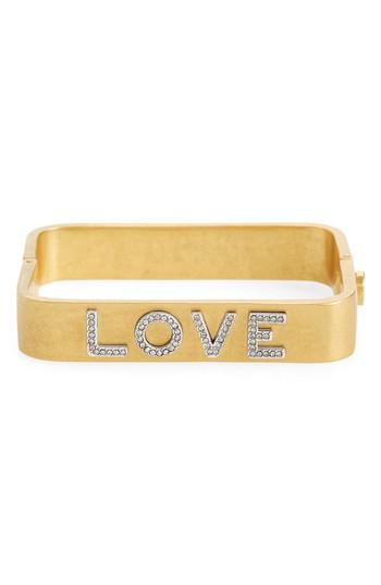 Women's Tory Burch Love Message Rectangular Bracelet
