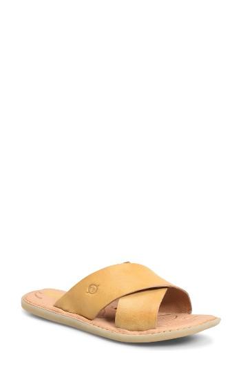 Women's B?rn Kula Slide Sandal M - Yellow
