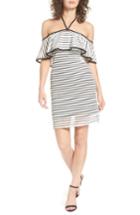 Women's As You Wish Ruffle Popover Stripe Body-con Dress