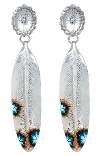 Women's Gas Bijoux Plume Drop Earrings