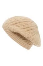 Women's Sole Society Cable Knit Beret - Brown