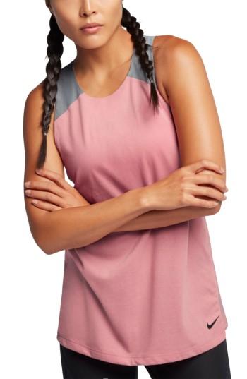 Women's Nike Breathe Shelf Bra Tank - Red