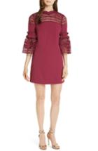 Women's Ted Baker London Lace Panel Bell Sleeve Tunic Dress