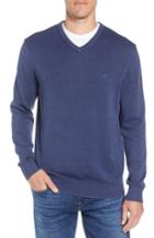 Men's Vineyard Vines Cotton & Cashmere V-neck Sweater - Blue