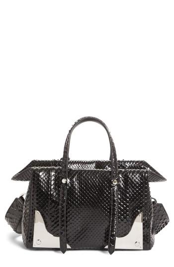 Calvin Klein 205w395nyc Small Genuine Python Satchel -