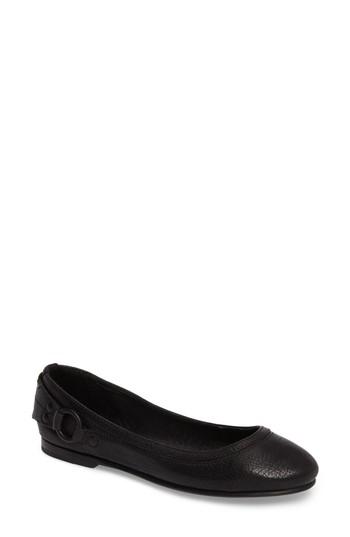 Women's Frye 'carson Stud' Flat .5 M - Black