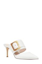 Women's Nine West Mariterase Buckle Mule M - White