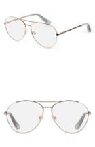 Women's Elizabeth And James Lee 57mm Aviator Optical Glasses - Rose Gold