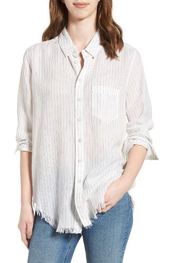 Women's Dl1961 Nassau & Manhattan Boyfriend Shirt - Blue