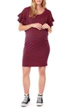 Women's Ingrid & Isabel Ruffle Sleeve Maternity T-shirt Dress - Blue