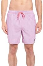 Men's Vineyard Vines Chappy Stiles Point Swim Trunks, Size - Pink